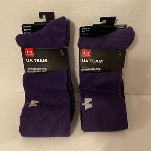 Lot of 2 UA Under Armour Over The Calf Men’s XLG Soccer Socks